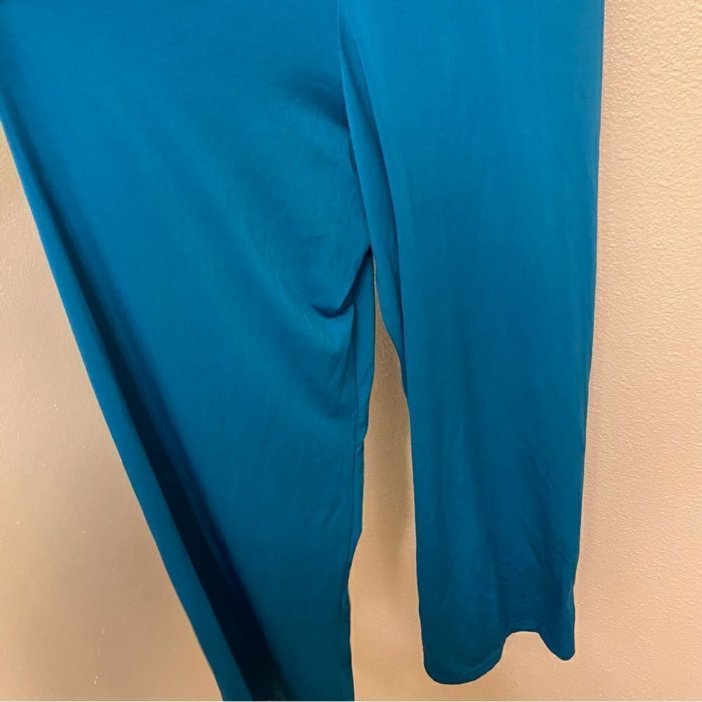 WEISSMAN Dance Costume unitard jumpsuit teal lace Open Hands 12372 adult MA - Picture 5 of 14